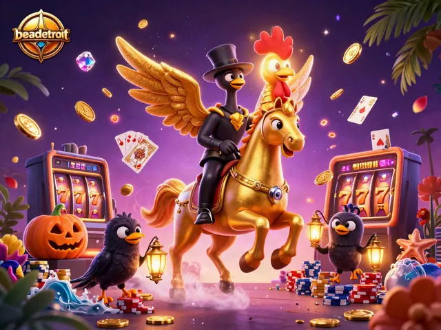 Experience thrilling gameplay at beasdetroit with dynamic elements of slots, poker, and festive visuals.